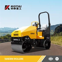 2 tons tandem trommerulle